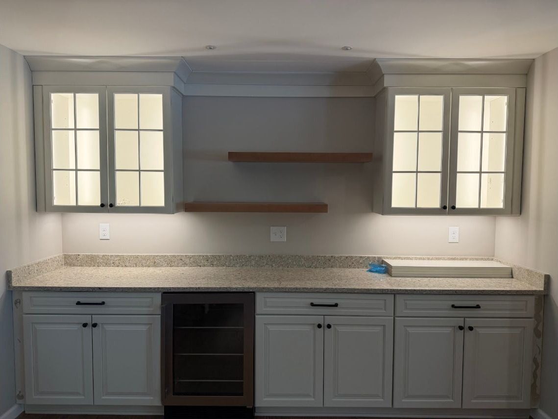 Finished recessed lighting installed by CMD Electric