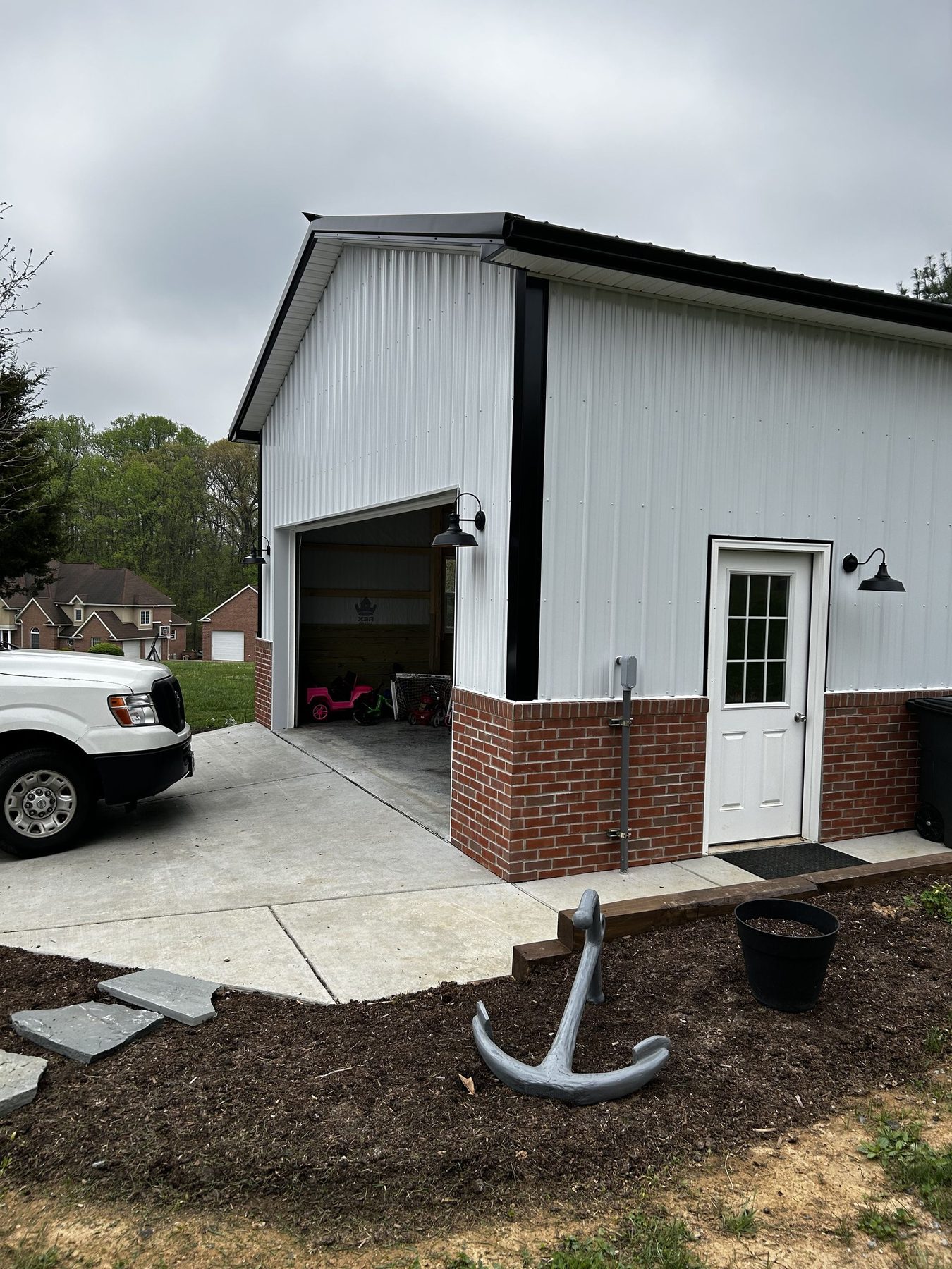 Exterior rough-in wiring completed by CMD Electric