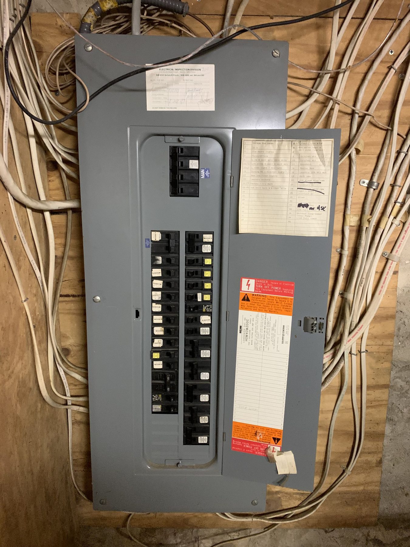 Completed electrical panel installed by CMD Electric