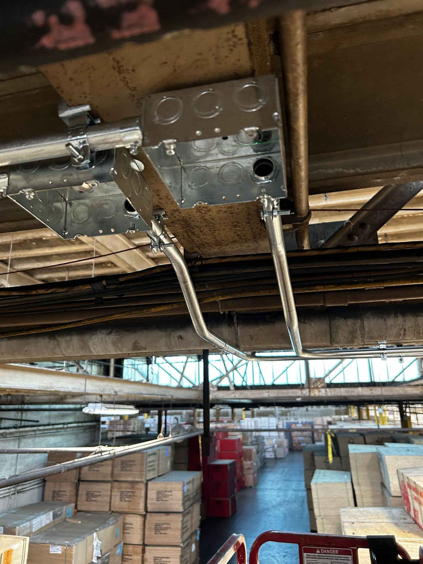 Commercial conduit and wiring installed by CMD Electric